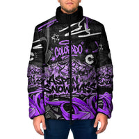 Personalized Colorado Aspen Snowmass Red Rocks Padded Jacket Urban Graffiti Paint Splatter Street Art