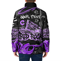 Personalized Colorado Aspen Snowmass Red Rocks Padded Jacket Urban Graffiti Paint Splatter Street Art