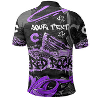 Personalized Colorado Aspen Snowmass Red Rocks Polo Shirt Urban Graffiti Paint Splatter Street Art