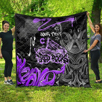 Personalized Colorado Aspen Snowmass Red Rocks Quilt Urban Graffiti Paint Splatter Street Art