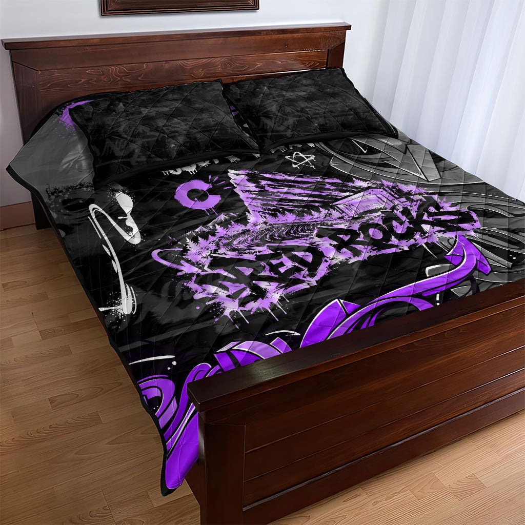 Personalized Colorado Aspen Snowmass Red Rocks Quilt Bed Set Urban Graffiti Paint Splatter Street Art