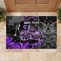 Personalized Colorado Aspen Snowmass Red Rocks Rubber Doormat Urban Graffiti Paint Splatter Street Art