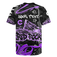 Personalized Colorado Aspen Snowmass Red Rocks Rugby Jersey Urban Graffiti Paint Splatter Street Art