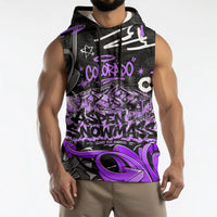 Personalized Colorado Aspen Snowmass Red Rocks Sleeveless Hoodie Urban Graffiti Paint Splatter Street Art