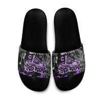 Personalized Colorado Aspen Snowmass Red Rocks Slide Sandals Urban Graffiti Paint Splatter Street Art