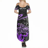 Personalized Colorado Aspen Snowmass Red Rocks Summer Maxi Dress Urban Graffiti Paint Splatter Street Art