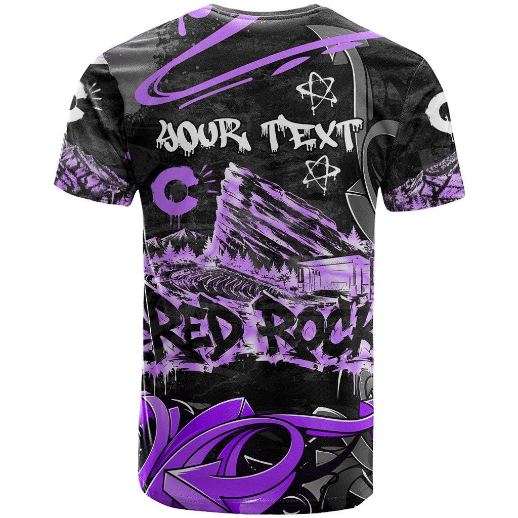 Personalized Colorado Aspen Snowmass Red Rocks T Shirt Urban Graffiti Paint Splatter Street Art