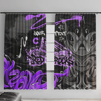 Personalized Colorado Aspen Snowmass Red Rocks Window Curtain Urban Graffiti Paint Splatter Street Art