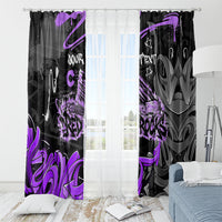 Personalized Colorado Aspen Snowmass Red Rocks Window Curtain Urban Graffiti Paint Splatter Street Art