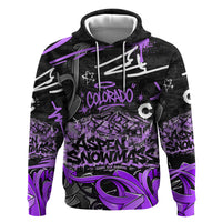 Personalized Colorado Aspen Snowmass Red Rocks Zip Hoodie Urban Graffiti Paint Splatter Street Art