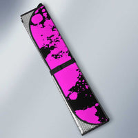 Pink Paint Splatter Design Auto Sun Shade with Bowling Graphic and Custom Team Name Text - Wonder Print Shop