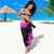 Pink Paint Splatter Design Sarong with Bowling Graphic and Custom Team Name Text - Wonder Print Shop
