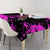 Pink Paint Splatter Design Tablecloth with Bowling Graphic and Custom Team Name Text - Wonder Print Shop