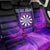 Dartboard and Darts Back Car Seat Cover with Purple Smoke Background and Custom Team Name - Wonder Print Shop
