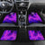 Dartboard and Darts Car Mats with Purple Smoke Background and Custom Team Name - Wonder Print Shop