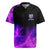 Dartboard and Darts Rugby Jersey with Purple Smoke Background and Custom Team Name - Wonder Print Shop