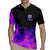 Dartboard and Darts Rugby Jersey with Purple Smoke Background and Custom Team Name - Wonder Print Shop
