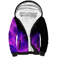 Dartboard and Darts Sherpa Hoodie with Purple Smoke Background and Custom Team Name - Wonder Print Shop