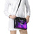 Dartboard and Darts Shoulder Handbag with Purple Smoke Background and Custom Team Name - Wonder Print Shop