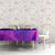 Dartboard and Darts Tablecloth with Purple Smoke Background and Custom Team Name - Wonder Print Shop
