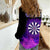 Dartboard and Darts Women Casual Shirt with Purple Smoke Background and Custom Team Name - Wonder Print Shop