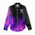 Dartboard and Darts Women Casual Shirt with Purple Smoke Background and Custom Team Name - Wonder Print Shop
