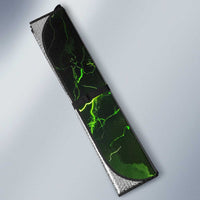 Grim Reaper and Dartboard Darts Auto Sun Shade with Green Lightning Background and Custom Team Name - Wonder Print Shop