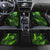Grim Reaper and Dartboard Darts Car Mats with Green Lightning Background and Custom Team Name - Wonder Print Shop