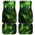 Grim Reaper and Dartboard Darts Car Mats with Green Lightning Background and Custom Team Name - Wonder Print Shop