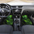 Grim Reaper and Dartboard Darts Car Mats with Green Lightning Background and Custom Team Name - Wonder Print Shop