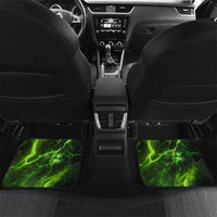 Grim Reaper and Dartboard Darts Car Mats with Green Lightning Background and Custom Team Name - Wonder Print Shop