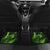 Grim Reaper and Dartboard Darts Car Mats with Green Lightning Background and Custom Team Name - Wonder Print Shop