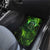 Grim Reaper and Dartboard Darts Car Mats with Green Lightning Background and Custom Team Name - Wonder Print Shop