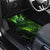 Grim Reaper and Dartboard Darts Car Mats with Green Lightning Background and Custom Team Name - Wonder Print Shop