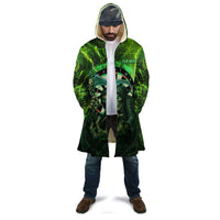 Grim Reaper and Dartboard Darts Cloak with Green Lightning Background and Custom Team Name - Wonder Print Shop
