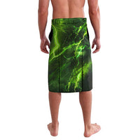 Grim Reaper and Dartboard Darts Lavalava with Green Lightning Background and Custom Team Name - Wonder Print Shop