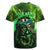 Grim Reaper and Dartboard Darts Rugby Jersey with Green Lightning Background and Custom Team Name - Wonder Print Shop