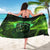 Grim Reaper and Dartboard Darts Sarong with Green Lightning Background and Custom Team Name - Wonder Print Shop