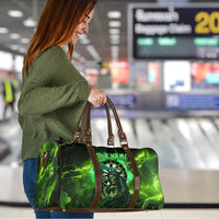 Grim Reaper and Dartboard Darts Travel Bag with Green Lightning Background and Custom Team Name - Wonder Print Shop
