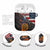 Custom American Flag and Bald Eagle Darts AirPods Case with Flaming Dartboard - Wonder Print Shop