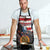 Custom American Flag and Bald Eagle Darts Apron with Flaming Dartboard - Wonder Print Shop
