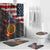 Custom American Flag and Bald Eagle Darts Bathroom Set with Flaming Dartboard - Wonder Print Shop