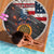 Custom American Flag and Bald Eagle Darts Beach Blanket with Flaming Dartboard - Wonder Print Shop