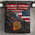 Custom American Flag and Bald Eagle Darts Bedding Set with Flaming Dartboard - Wonder Print Shop