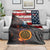 Custom American Flag and Bald Eagle Darts Blanket with Flaming Dartboard - Wonder Print Shop