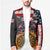 Custom American Flag and Bald Eagle Darts Blazer with Flaming Dartboard - Wonder Print Shop