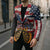 Custom American Flag and Bald Eagle Darts Blazer with Flaming Dartboard - Wonder Print Shop