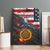 Custom American Flag and Bald Eagle Darts Canvas Wall Art with Flaming Dartboard - Wonder Print Shop