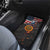 Custom American Flag and Bald Eagle Darts Car Mats with Flaming Dartboard - Wonder Print Shop