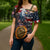 Custom American Flag and Bald Eagle Darts Cross Shoulder Shirt with Flaming Dartboard - Wonder Print Shop